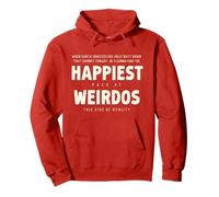 Happiest Pack of Weirdos Funny Christmas Sweat à Capuche