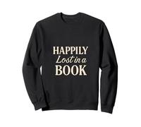 Happily Lost in a Book Reading Lover Rat de bibliothèque Sweatshirt