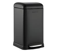 happimess Betty Retro Mini poubelle à ouverture par étape Noir 10 l