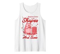 Happiness Comes in All Shapes and Sizes Funny Meme Cat Débardeur