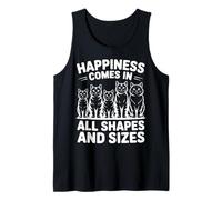 Happiness Comes in All Shapes and Sizes Funny Meme Cat Débardeur