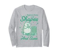 Happiness Comes in All Shapes and Sizes Funny Meme Cat Manche Longue