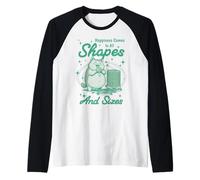 Happiness Comes in All Shapes and Sizes Funny Meme Cat Manche Raglan