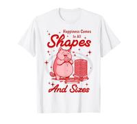 Happiness Comes in All Shapes and Sizes Funny Meme Cat T-Shirt