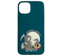 Happiness Comes in Graves Jeu de Mots d'halloween Coque pour iPhone 15 Plus