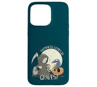 Happiness Comes in Graves Jeu de Mots d'halloween Coque pour iPhone 15 Pro Max