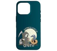 Happiness Comes in Graves Jeu de Mots d'halloween Coque pour iPhone 16 Pro