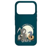 Happiness Comes in Graves Jeu de Mots d'halloween Coque pour iPhone 17 Pro