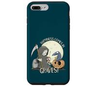 Happiness Comes in Graves Jeu de Mots d'halloween Coque pour iPhone 7 Plus/8 Plus