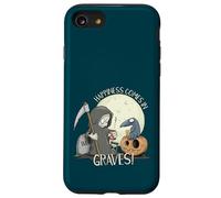 Happiness Comes in Graves Jeu de Mots d'halloween Coque pour iPhone SE (2020) / 7/8