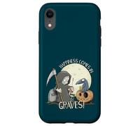 Happiness Comes in Graves Jeu de Mots d'halloween Coque pour iPhone XR