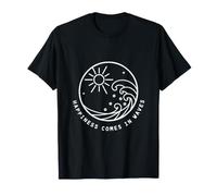 Happiness Comes in Waves Summer Vacation Citation T-Shirt