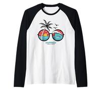 Happiness Comes in Waves T-Shirts Graphiques Fantaisie et Designs Cool Manche Raglan