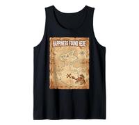Happiness Found Here Vintage Pirate Map Crab Débardeur