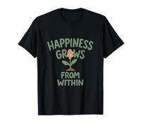 Happiness Grows From Within Graines Sprout Nature Art Design T-Shirt