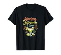 Happiness is A Margarita in Hand Party Crew Design T-Shirt