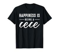 Happiness Is Being A Cece For Cute Grandma Mothers Day T-Shirt