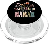 Happiness is Being a Mamaw Floral Design Mamaw Mother's Day PopSockets PopGrip pour MagSafe