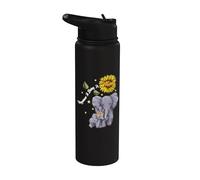Happiness Is Being A Mom Elephant Lover Mother's Day Stainless Steel Insulated Water Bottle