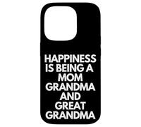 Happiness is Being A Mom Grandma & Great Grandma Mothers Day Coque pour iPhone 14 Pro
