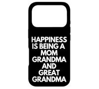 Happiness is Being A Mom Grandma & Great Grandma Mothers Day Coque pour iPhone 17 Pro