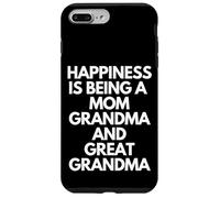 Happiness is Being A Mom Grandma & Great Grandma Mothers Day Coque pour iPhone 7 Plus/8 Plus