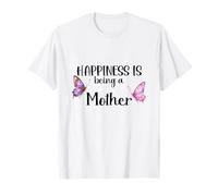 Happiness is Being A Mother Butterfly Mom Cadeau T-Shirt
