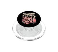 Happiness is Being A Nail Tech Beauté Humour PopSockets PopGrip pour MagSafe
