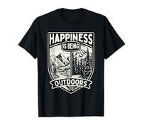 Happiness is Being Outdoors Randonnée T-Shirt