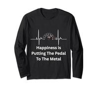 Happiness is Heartbeat - Car Guy Racer Auto Mechanic Racer Manche Longue