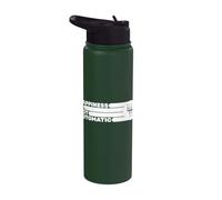 Happiness Is Not Automatic Voiture à transmission manuelle 6 vitesses Stainless Steel Insulated Water Bottle