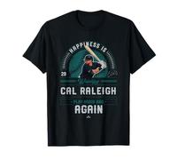 Happiness is Watching Cal Raleigh Seattle Baseball MLBPA T-Shirt