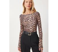 Happiness İstanbul Chemisier beige clair / umbra / cappuccino / noir, Taille S