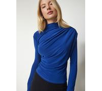 Happiness İstanbul Chemisier bleu cobalt, Taille XS-S