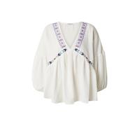 Happiness İstanbul Chemisier écru / bleu marine / bleu ciel / rouge carmin, Taille L