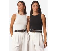 Happiness İstanbul Chemisier noir / blanc, Taille XL