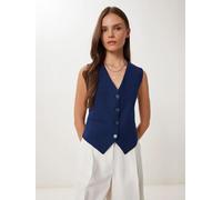 Happiness İstanbul Gilet de costume marine, Taille 42
