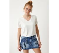 Happiness İstanbul T-shirt blanc naturel, Taille XL