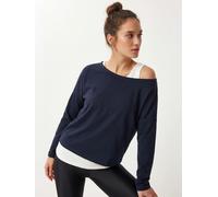 Happiness İstanbul T-shirt bleu / blanc, Taille L