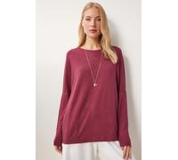 Happiness İstanbul T-shirt bourgogne, Taille S-M