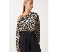 Happiness İstanbul T-shirt crème / marron / noir, Taille M