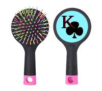 Happiness King Club K Poker Salon Brosse à cheveux démêlante Base coussin