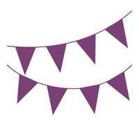Happium Banderole Guirlande de fanions de Couleur Unie de 20 m de Long / 65 Pieds (Violet)