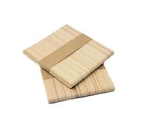 Happium Bâtonnets de sucettes, Lot de 100 pièces bâtons de sucettes pour l'artisanat bâtons de popsicle en bois bâtons d'artisanat épais bâtons de crème glacée barres, Age