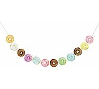 Happium Donut Guirlande d'anniversaire Joyeux Anniversaire Bannière Papier Bruant pour Enfants Décorations de Fête d'anniversaire, Multicolore