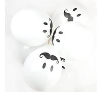 Happium Lot de 10 ballons de fête moustache 30,5 cm