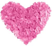 Happium Lot de 1000 pétales de rose artificiels en soie -Décorations romantiques -Émulation -Pétales de rose pour décoration de mariage,Saint-Valentin, confession - Décoration de fête,(rose layette)