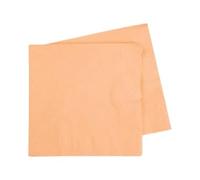 Happium - Lot de 20 serviettes jetables en papier - Orange pastel - Décoration de table pour fête d'anniversaire, fête des enfants - 33 x 33 cm