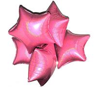 Happium Lot de 5 ballons en aluminium holographique à l'hélium pour fête d'anniversaire, remise de diplôme, fête prénatale, anniversaire de mariage - 45,7 cm (rose)