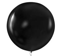 Happium Lot de 6 grands ballons géants assortis en latex pour anniversaire, fête de mariage, festival, événement, carnaval - 91,4 cm - Noir